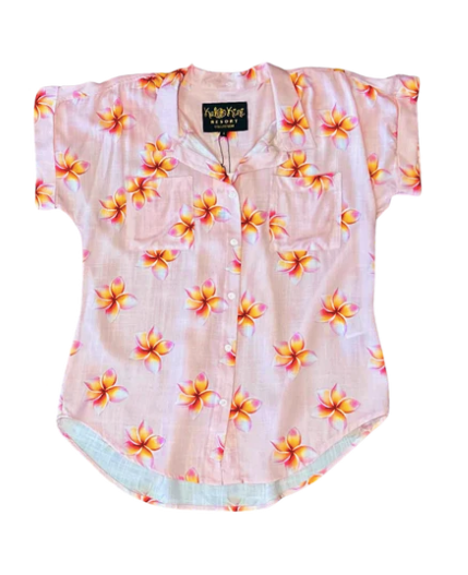 Aloha Wahine Top - Plumeria Love