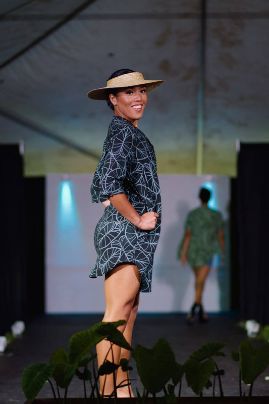 Aloha Shirt Dress ~ Lo'i Kalo X Pohkau