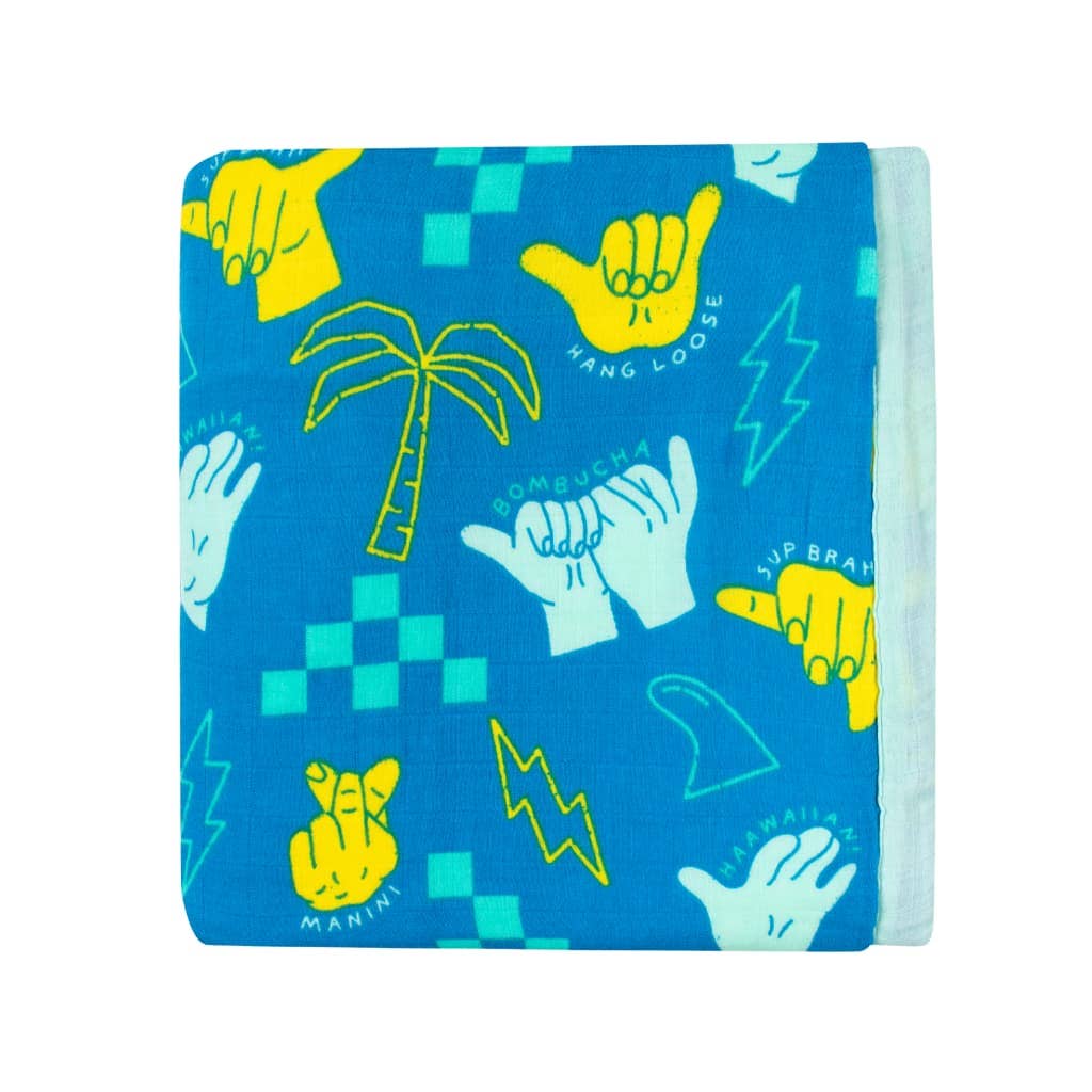 Shaka Code Baby Bamboo Quilt
