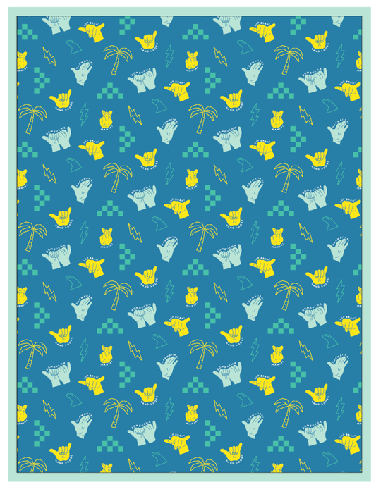 Shaka Code Throw Blanket