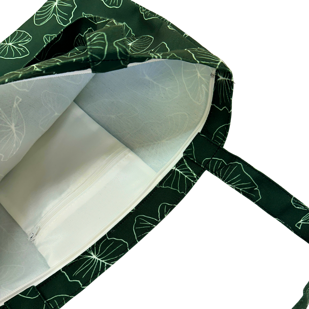 Signature Kalo Canvas Zipper Tote Bag