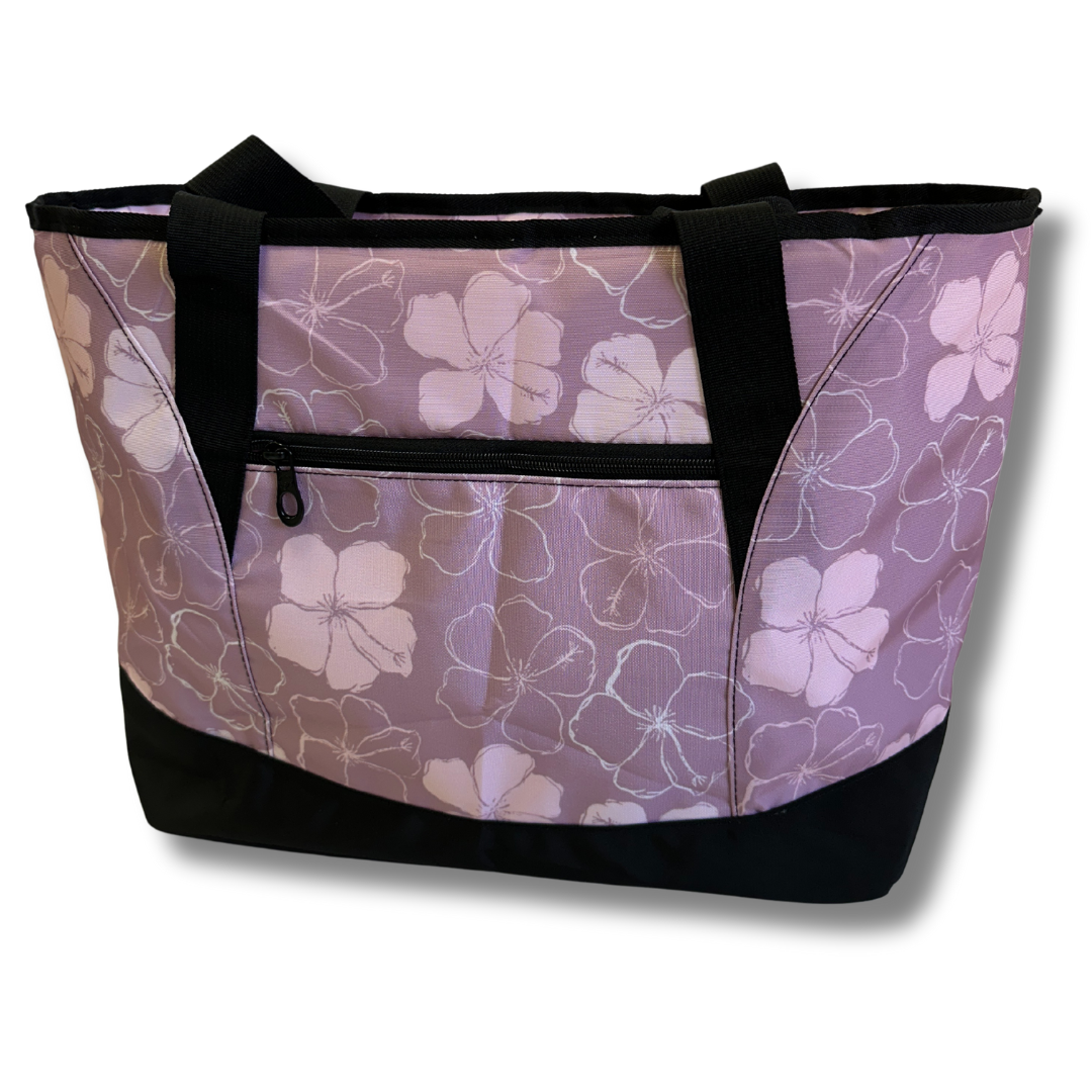 Hawaiian Kokio Hibiscus Shopping Cooler Tote Bag
