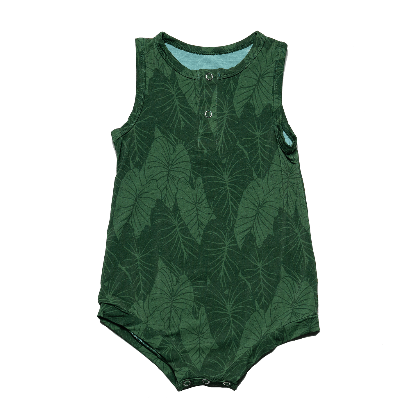 Green Loʻi Kalo Bamboo Tank Romper