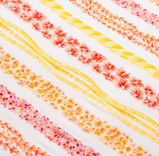 Lei Alaula Ulaula Bamboo Muslin Kapa Moe (Swaddle Blanket)