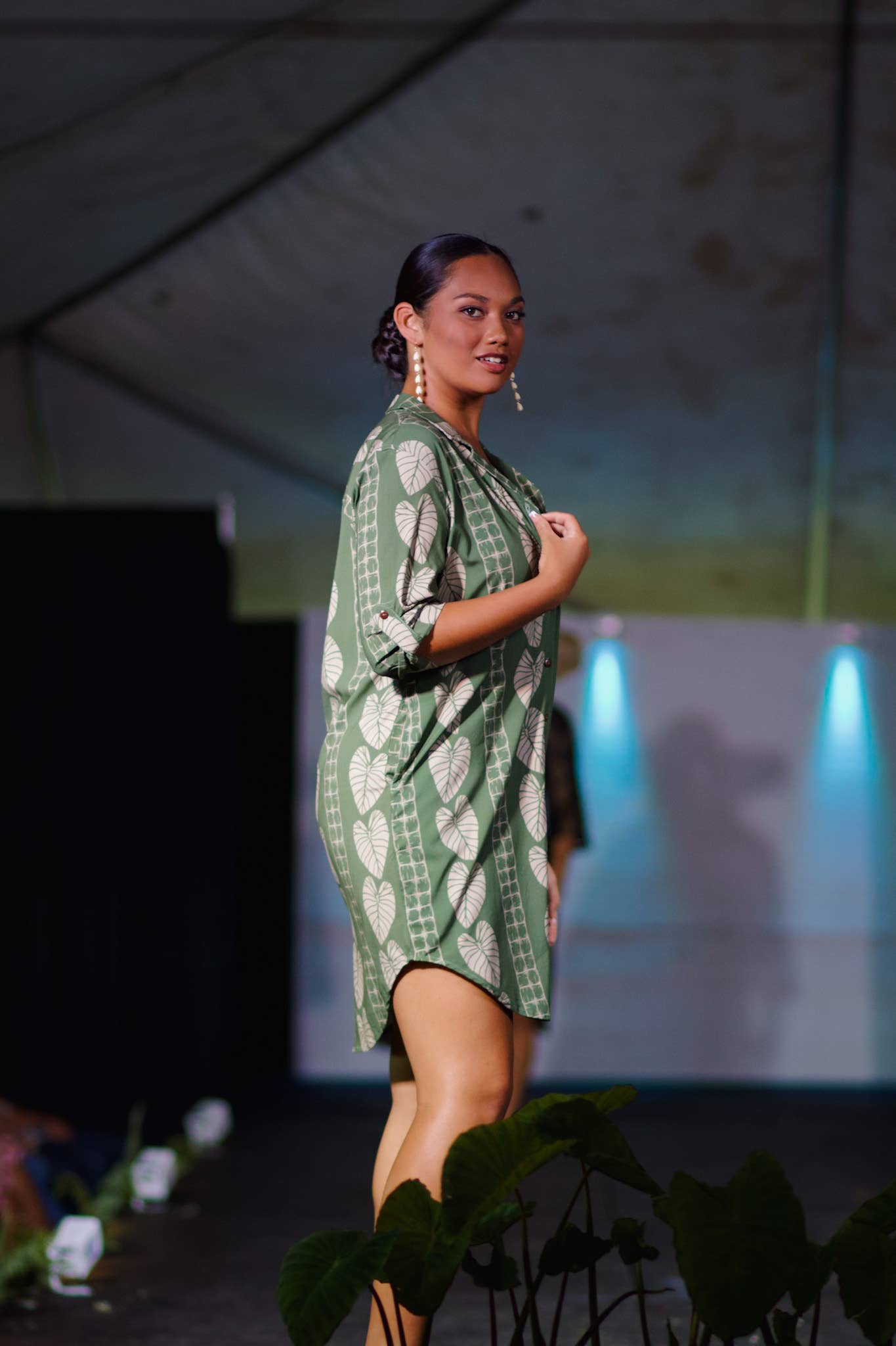 Aloha Shirt Dress ~ Kalo X Ulana Olive