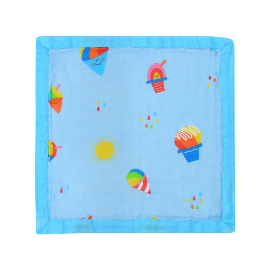 Rainbow Shave Ice Baby Bamboo Security Blanket