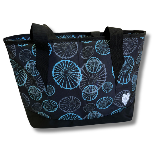 Hawaiian Black Opihi Shopping Cooler Tote Bag