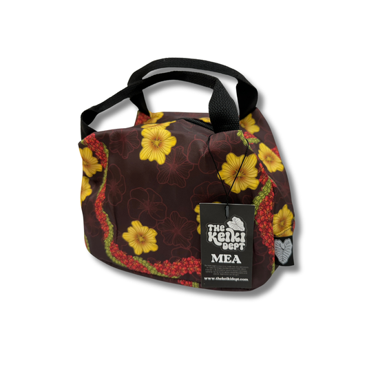 Hawaiian Wine Red Pua Liilii Lunch Tote