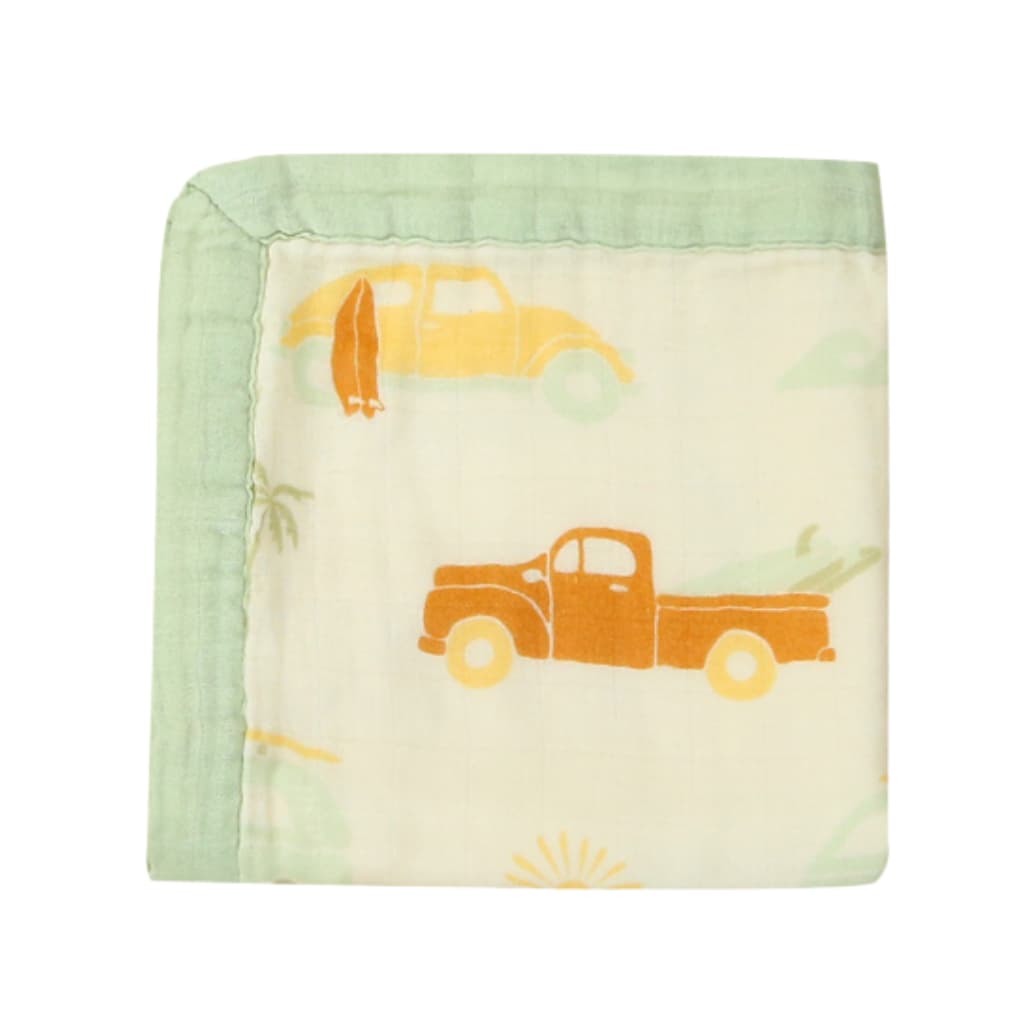 Beach Bound Baby Bamboo Security Blanket