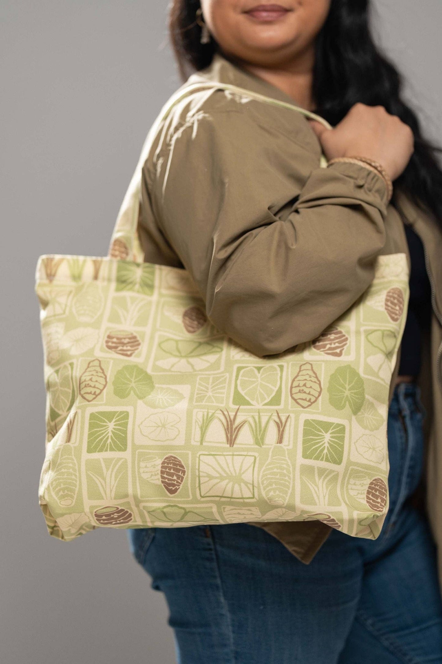 Kapa Kalo Canvas Zipper Tote Bag