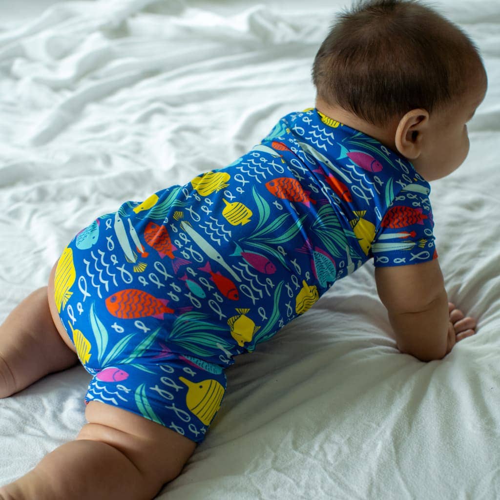 Gone Snorkeling Shortie Bamboo Romper