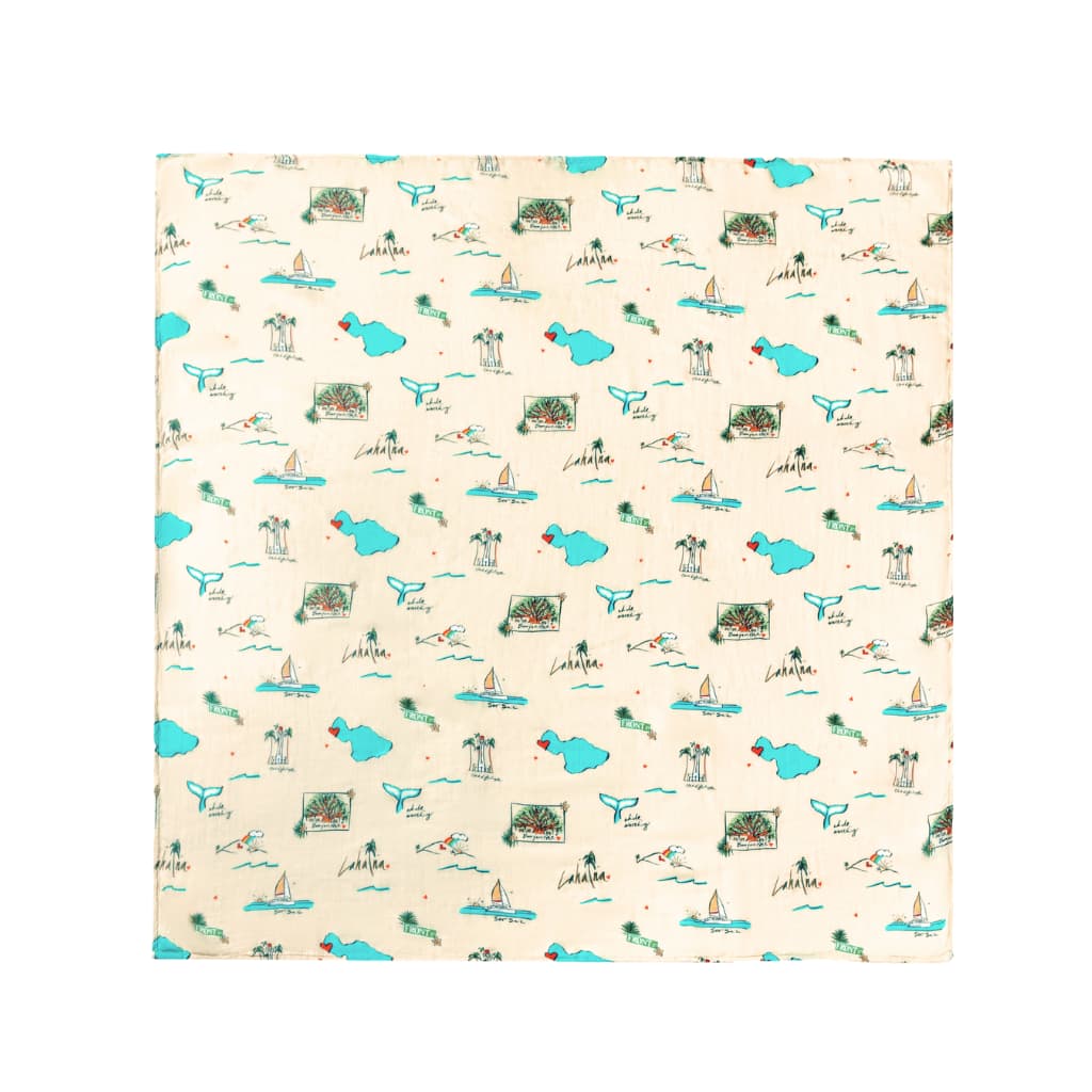 Coco Moon: Maui Strong Muslin Swaddle Blanket