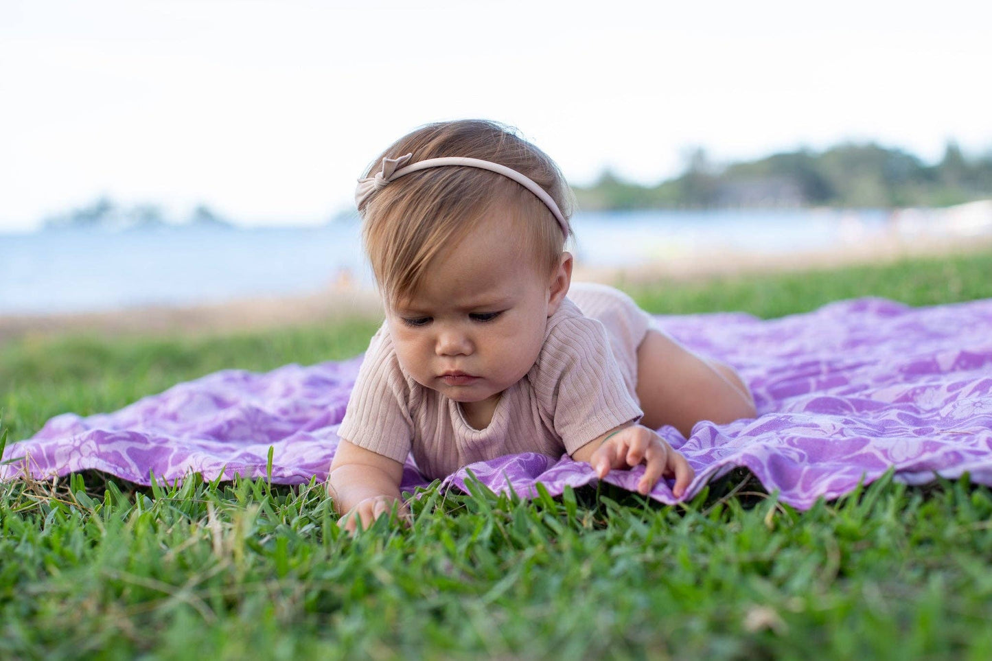 Nāʻū Bamboo Muslin Kapa Moe (Swaddle Blanket)
