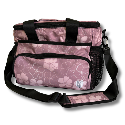 Hawaiian Kokio Hibiscus Collapsible Lunch Cooler Bag