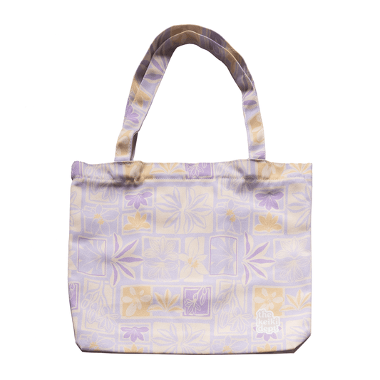 Kapa Naupaka Canvas Zipper Tote Bag