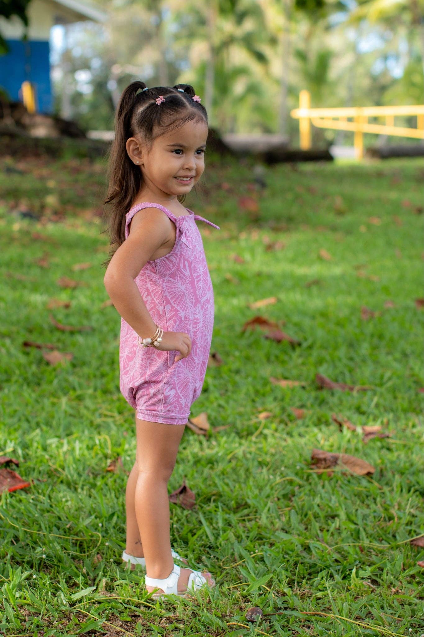 Pink Kalo Scribble Makani Overall