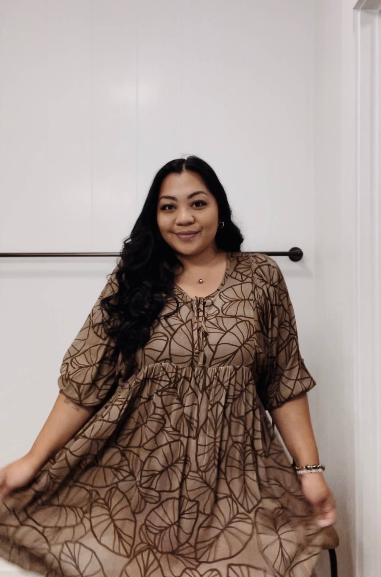 Kamakani Dress ~ Lo'i Kalo X Brown