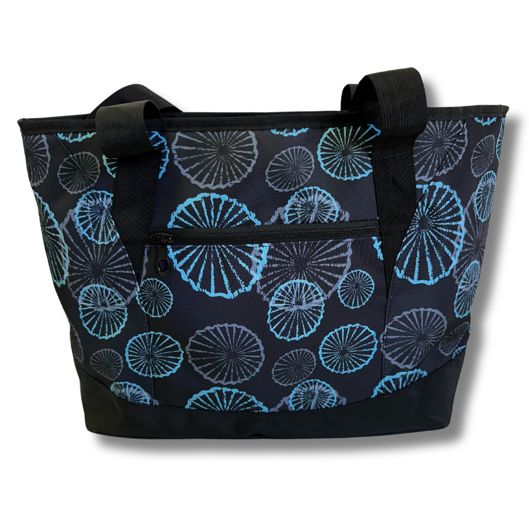Hawaiian Black Opihi Shopping Cooler Tote Bag