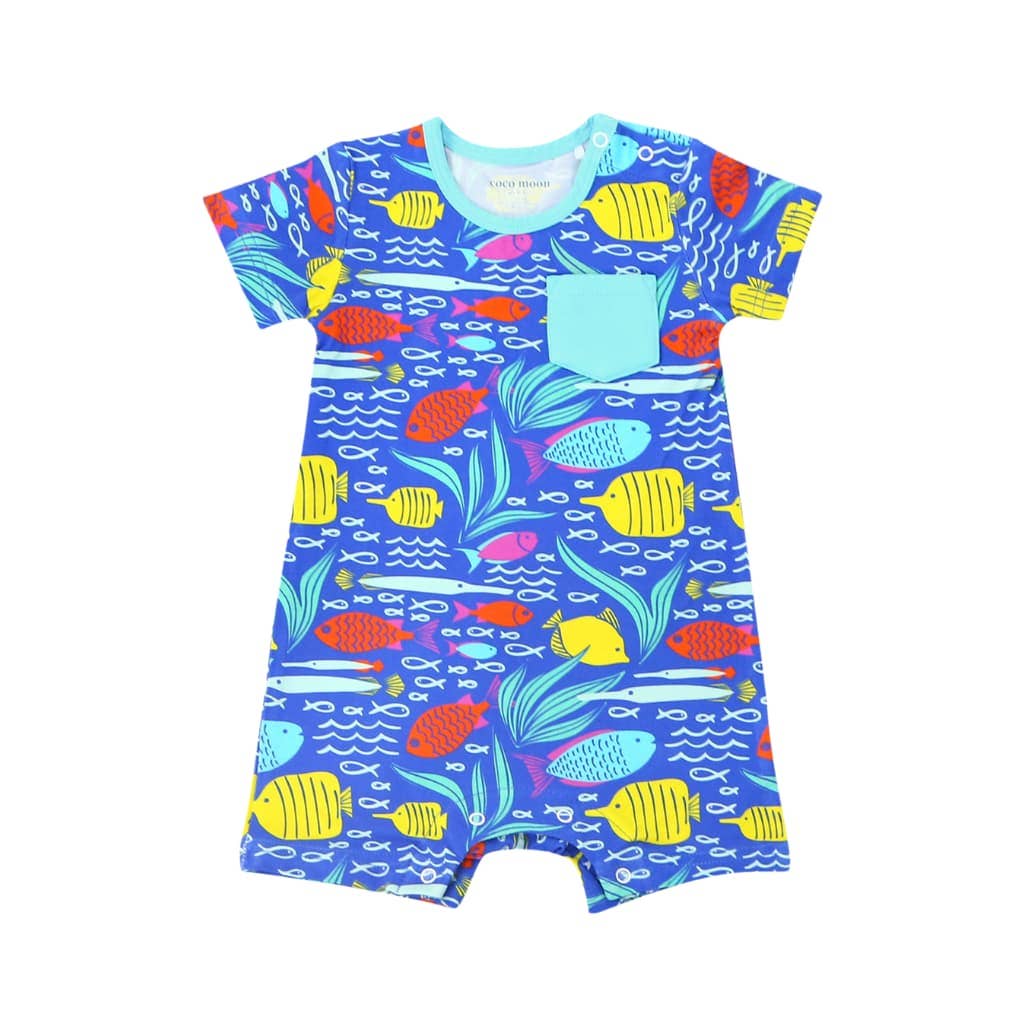 Gone Snorkeling Shortie Bamboo Romper