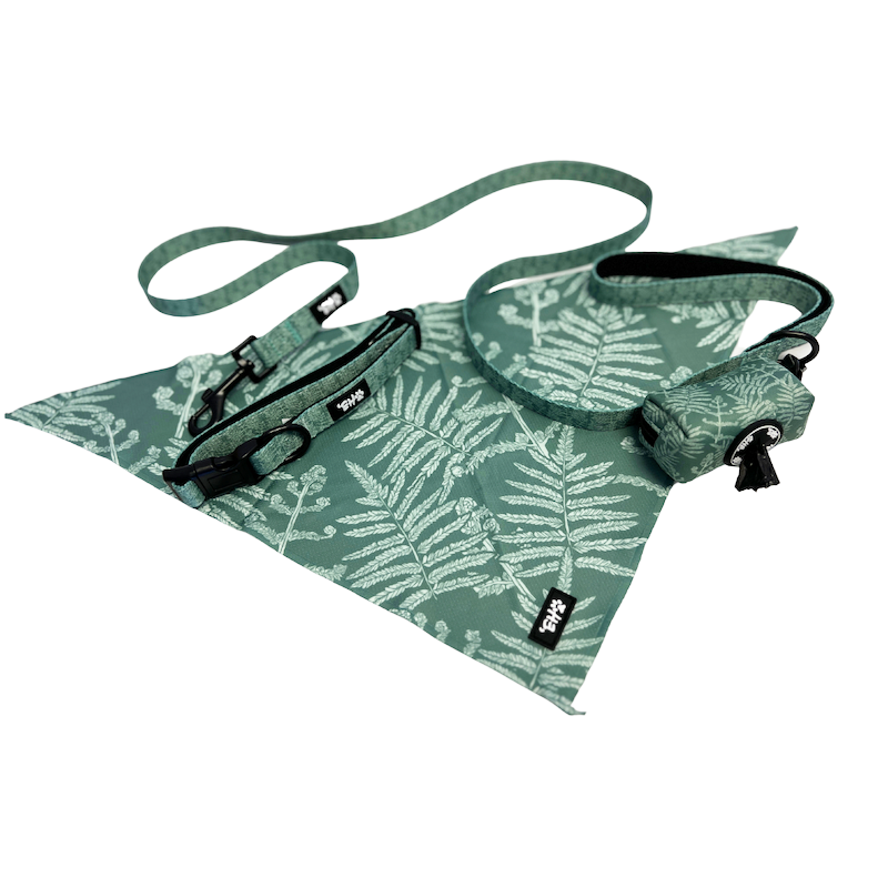 Hawaiian Pet Green Neke Fern Bandana