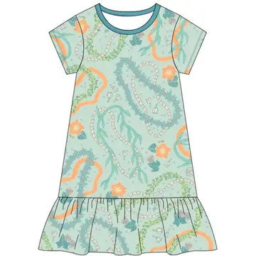 Coco Moon: Ruffle Hem Bamboo T-Shirt Dress