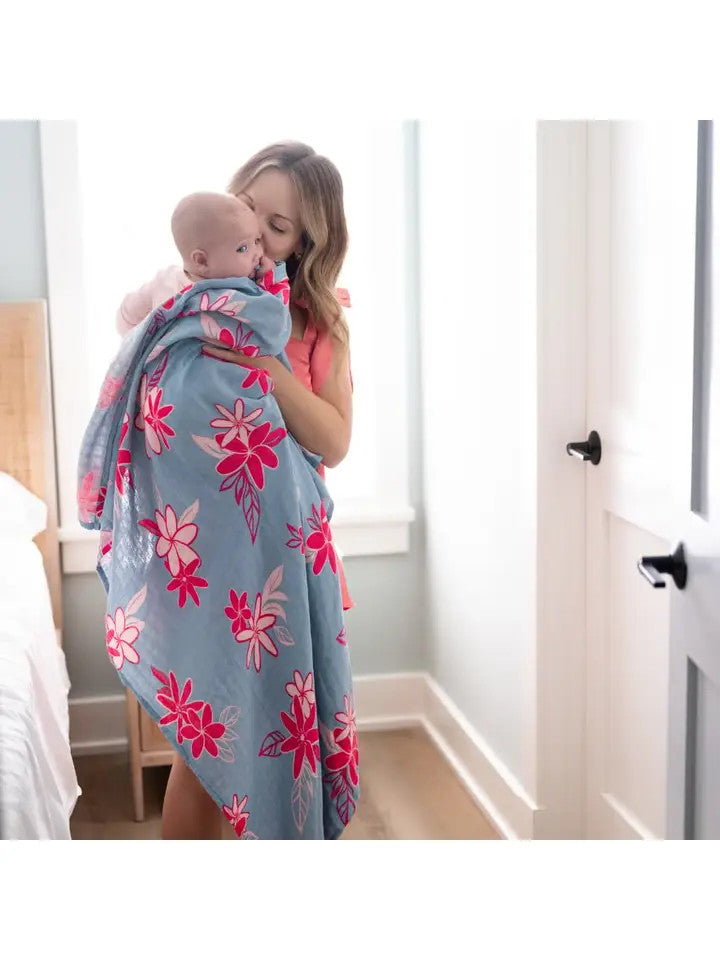 Coco Moon: Muslin Swaddle Blanket Tiare Breeze