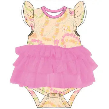 Coco Moon: Kids Flutter Sleeve Tutu Onesie